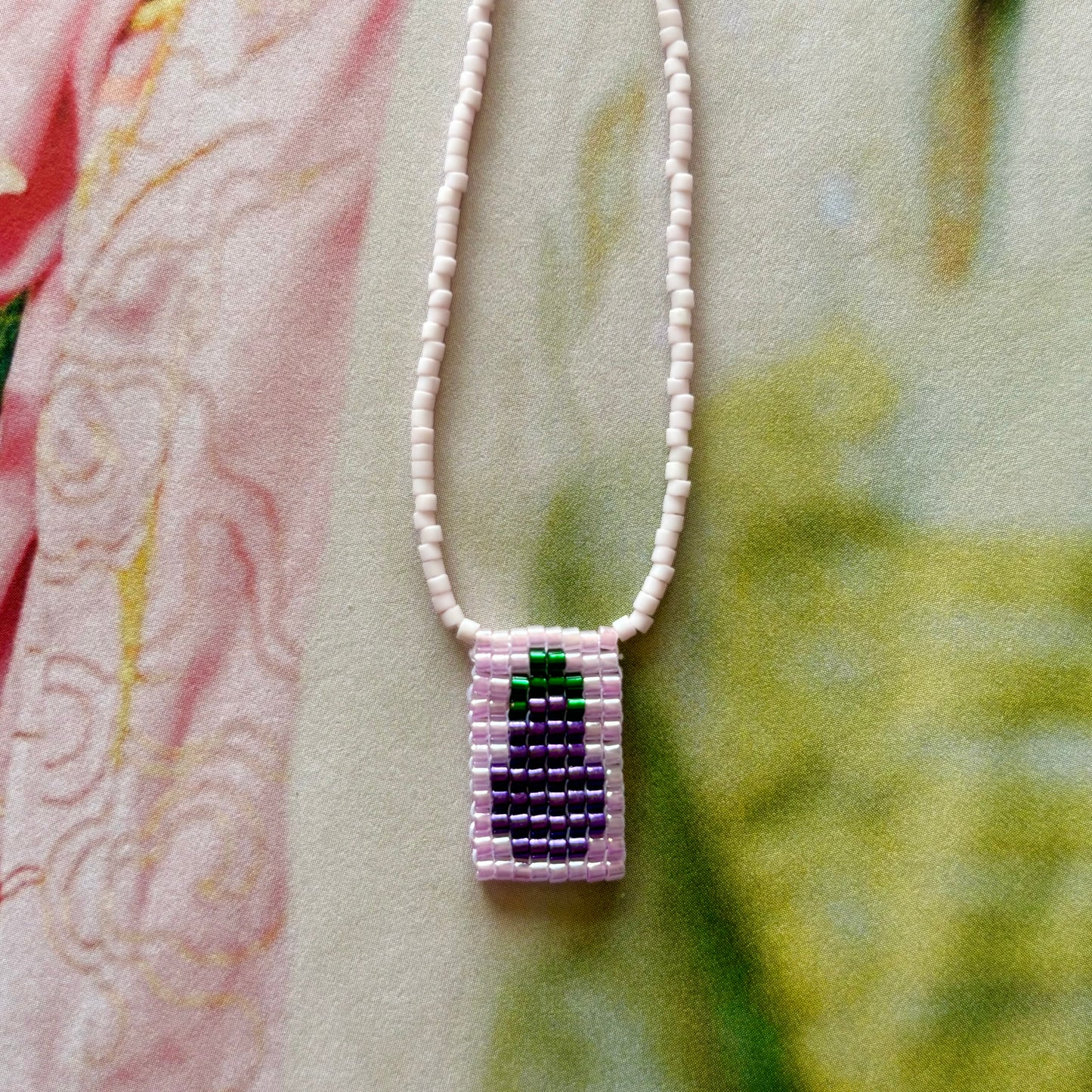 AUBERGINE Les Tissages Necklace