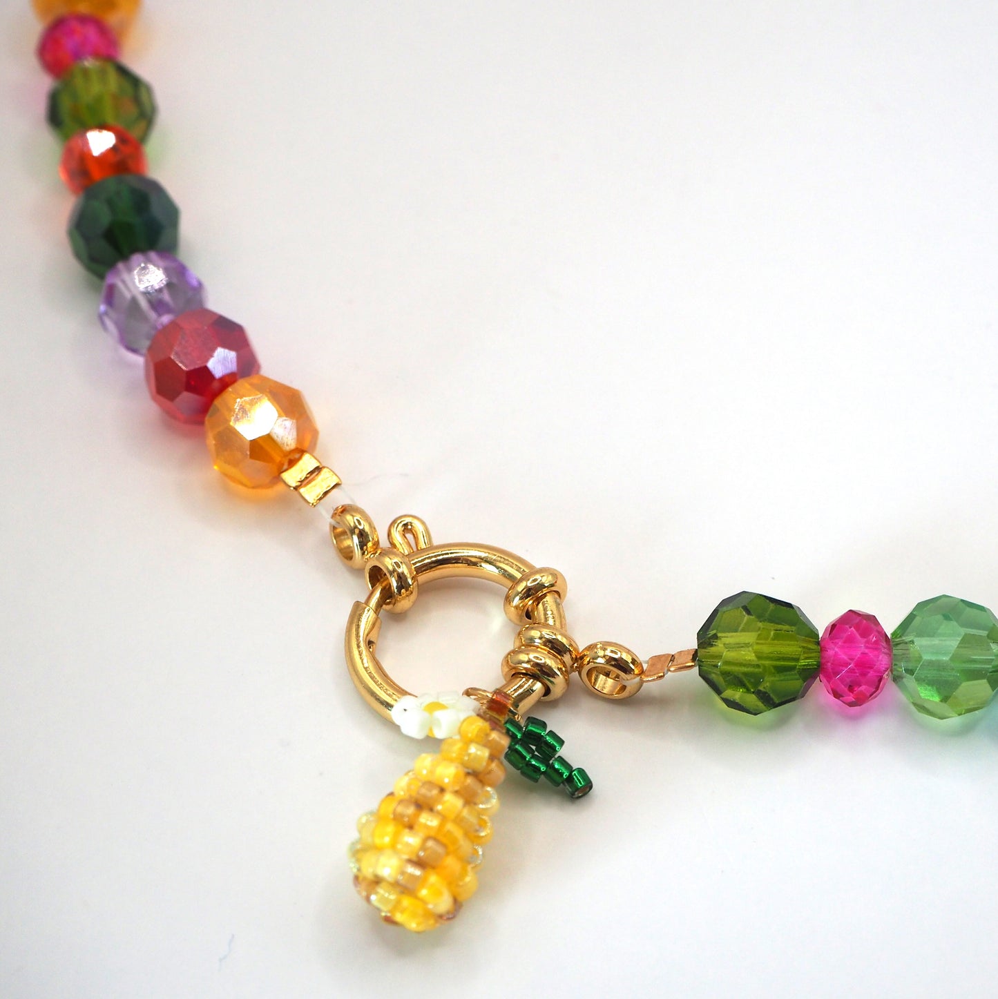 A/W Shiny Necklace/ Multicolore
