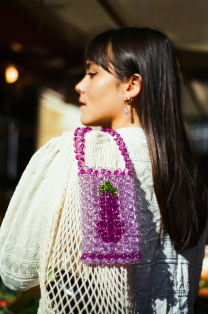 Pochette portable AUBERGINE