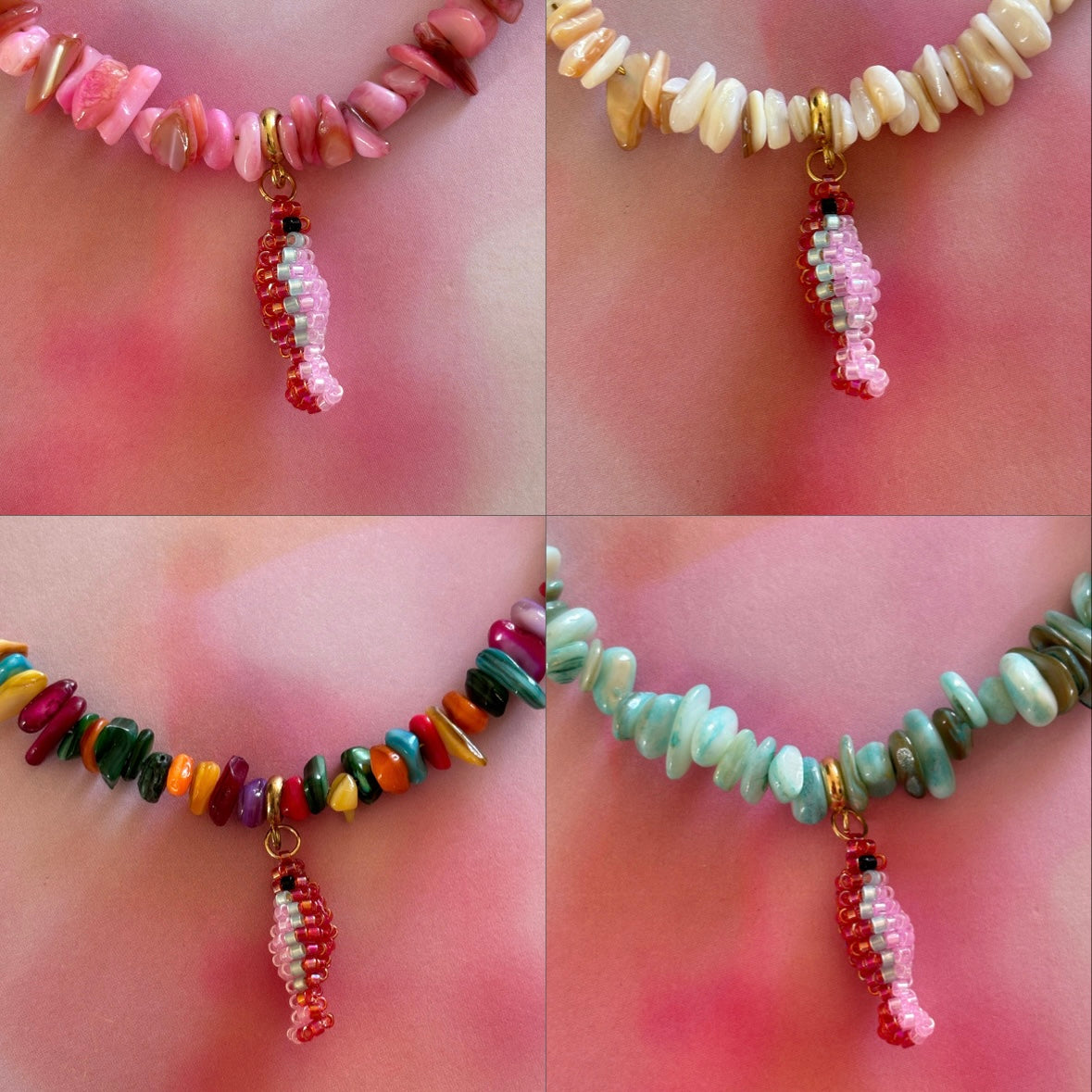 POISSON Collier Coquillages