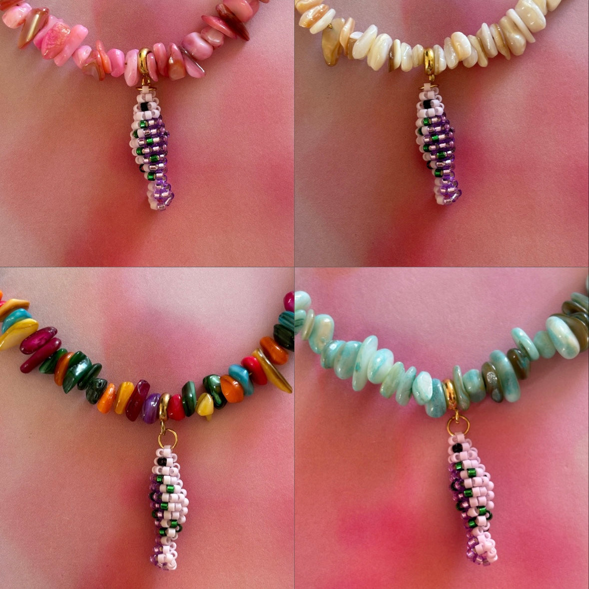 POISSON Collier Coquillages