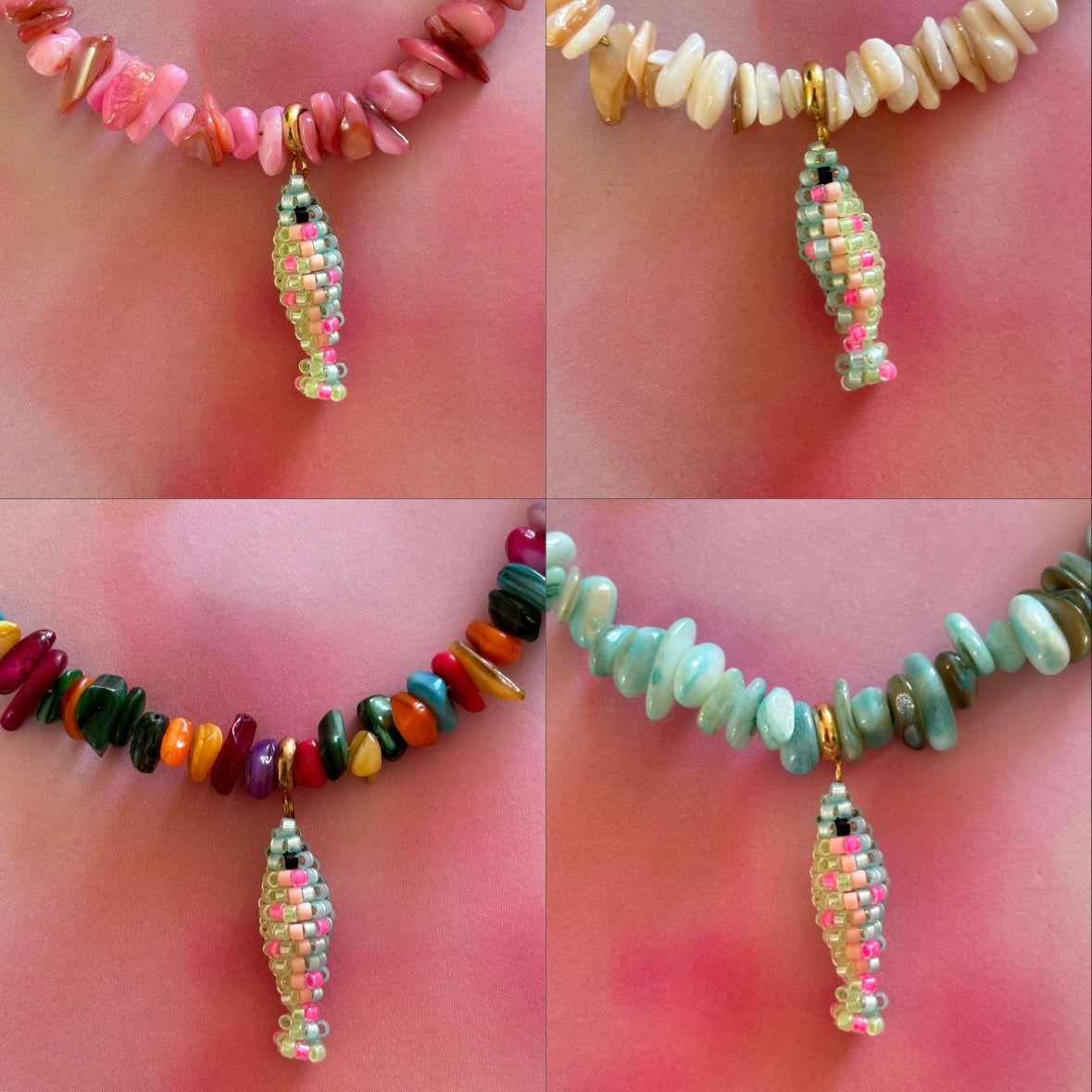 POISSON Collier Coquillages