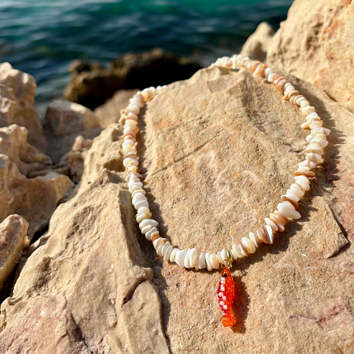 POISSON Collier Coquillages