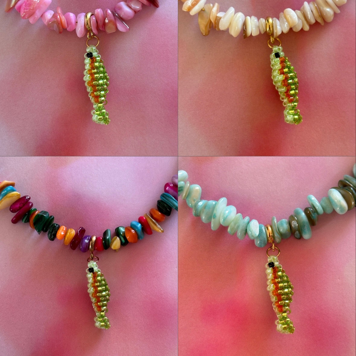 POISSON Collier Coquillages