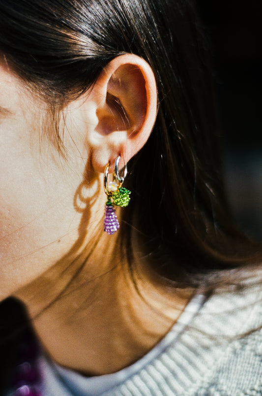 A/W Earring Eggplant