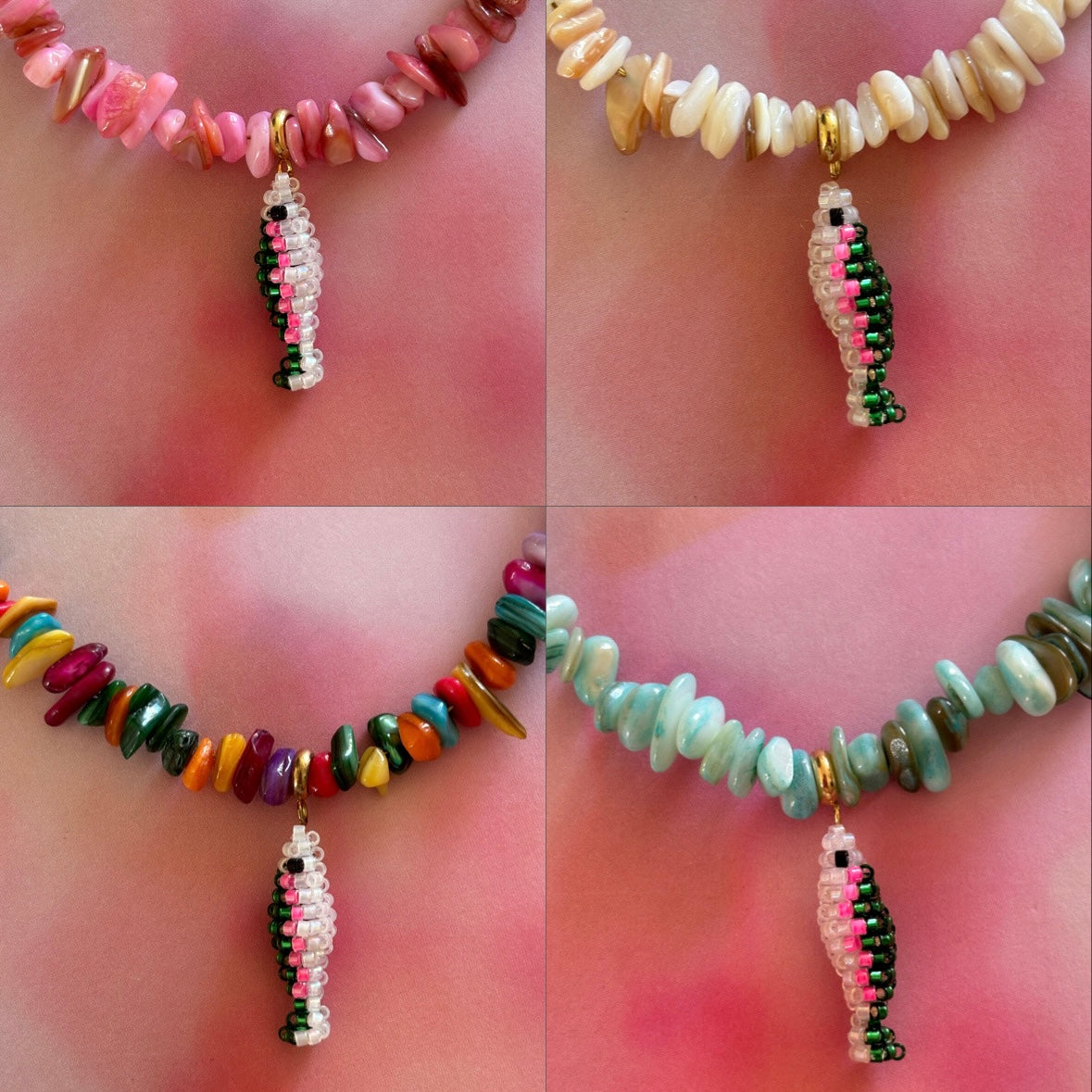 POISSON Collier Coquillages