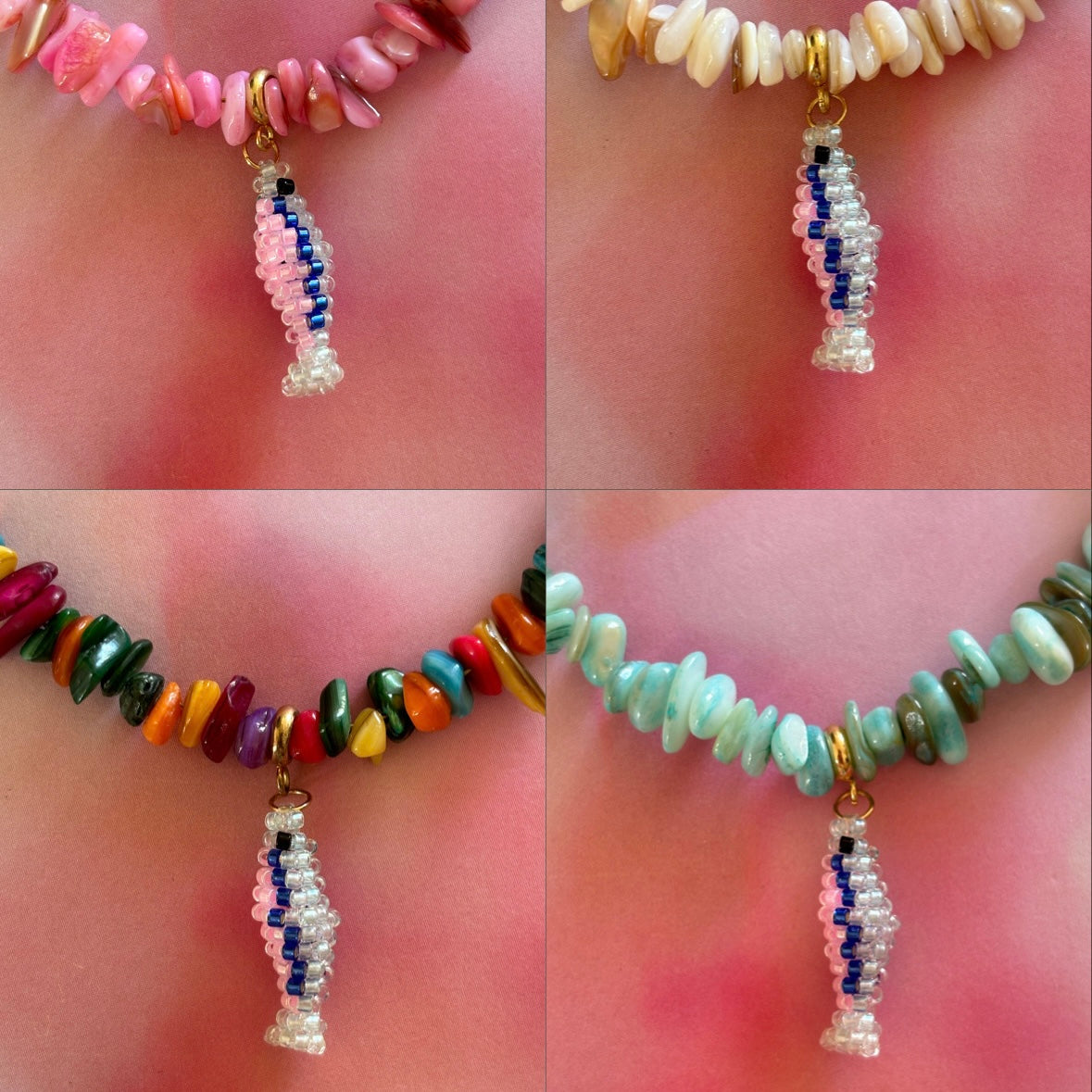 POISSON Collier Coquillages