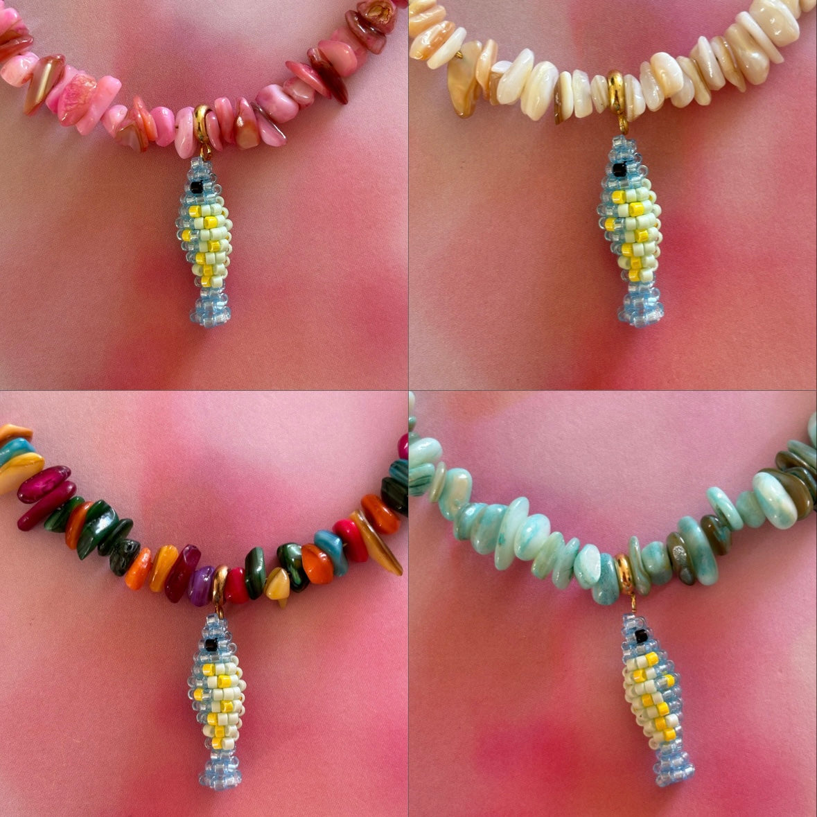 POISSON Collier Coquillages
