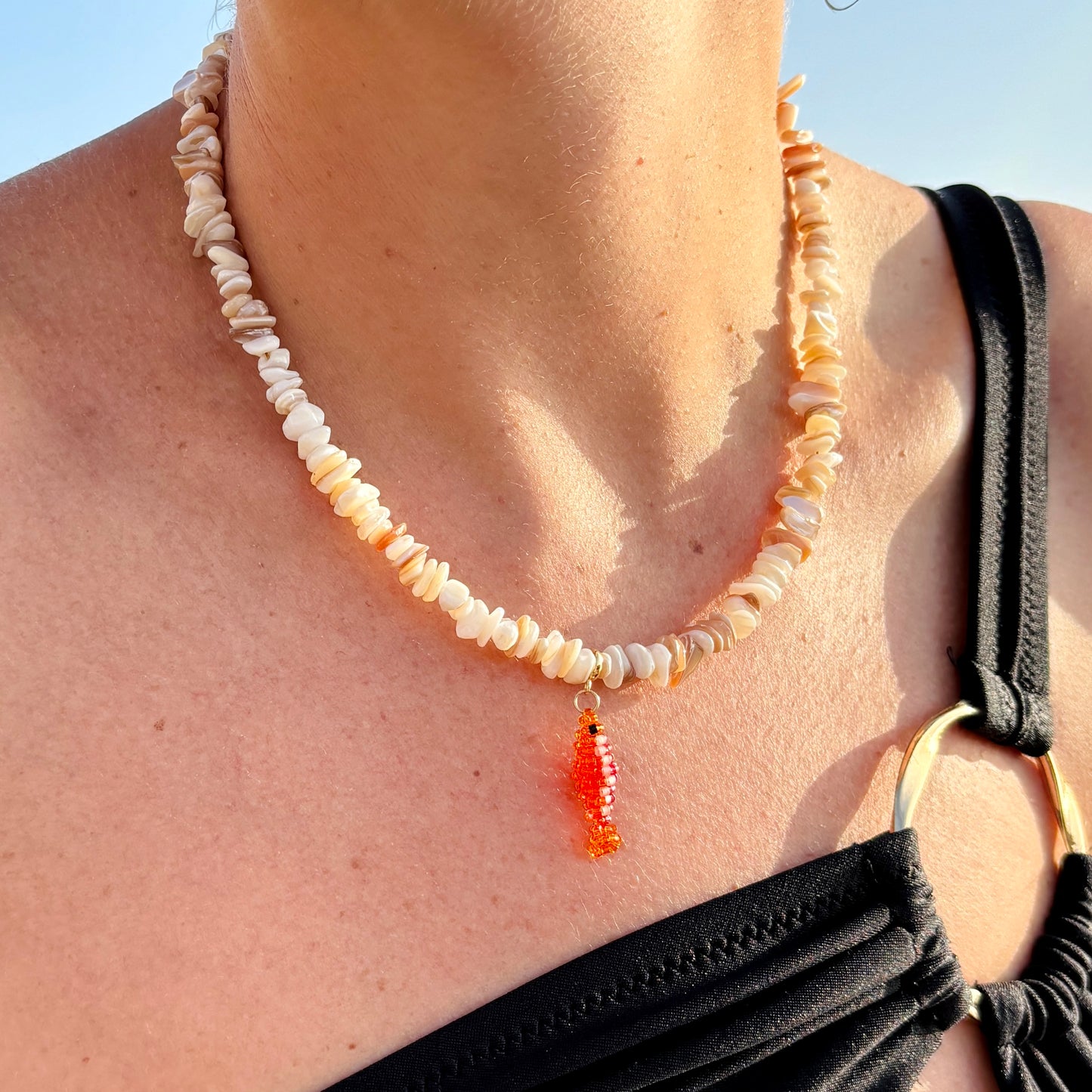 POISSON Collier Coquillages